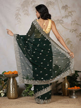 Zari Embroidered Georgette Saree